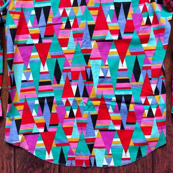 Vintage 80s Wrangler Brushpopper Shirt Mens 16-35 Cowboy Cut Teepee Western - Picture 16 of 16